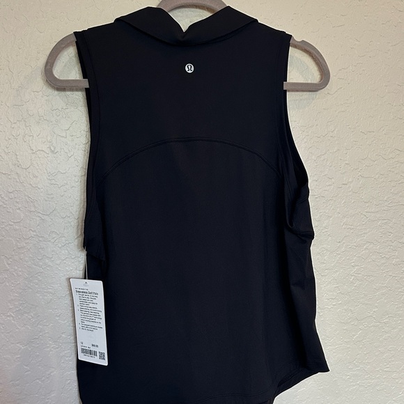Lululemon Athletica Black Sleeveless golf polo size 12 Brand new with tags - Picture 6 of 7